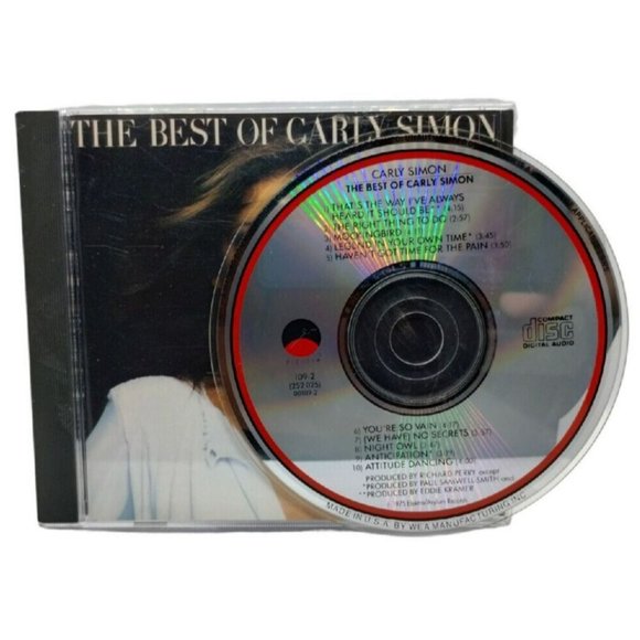 Carly Simon The Best Of Adult Contemporary Pop Easy Listening Music CD Elektra - Picture 1 of 3